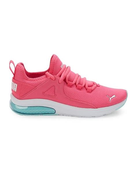 puma sneakers white and pink|puma electron hot pink sneakers.